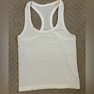 Women's White Lululemon Tank Top